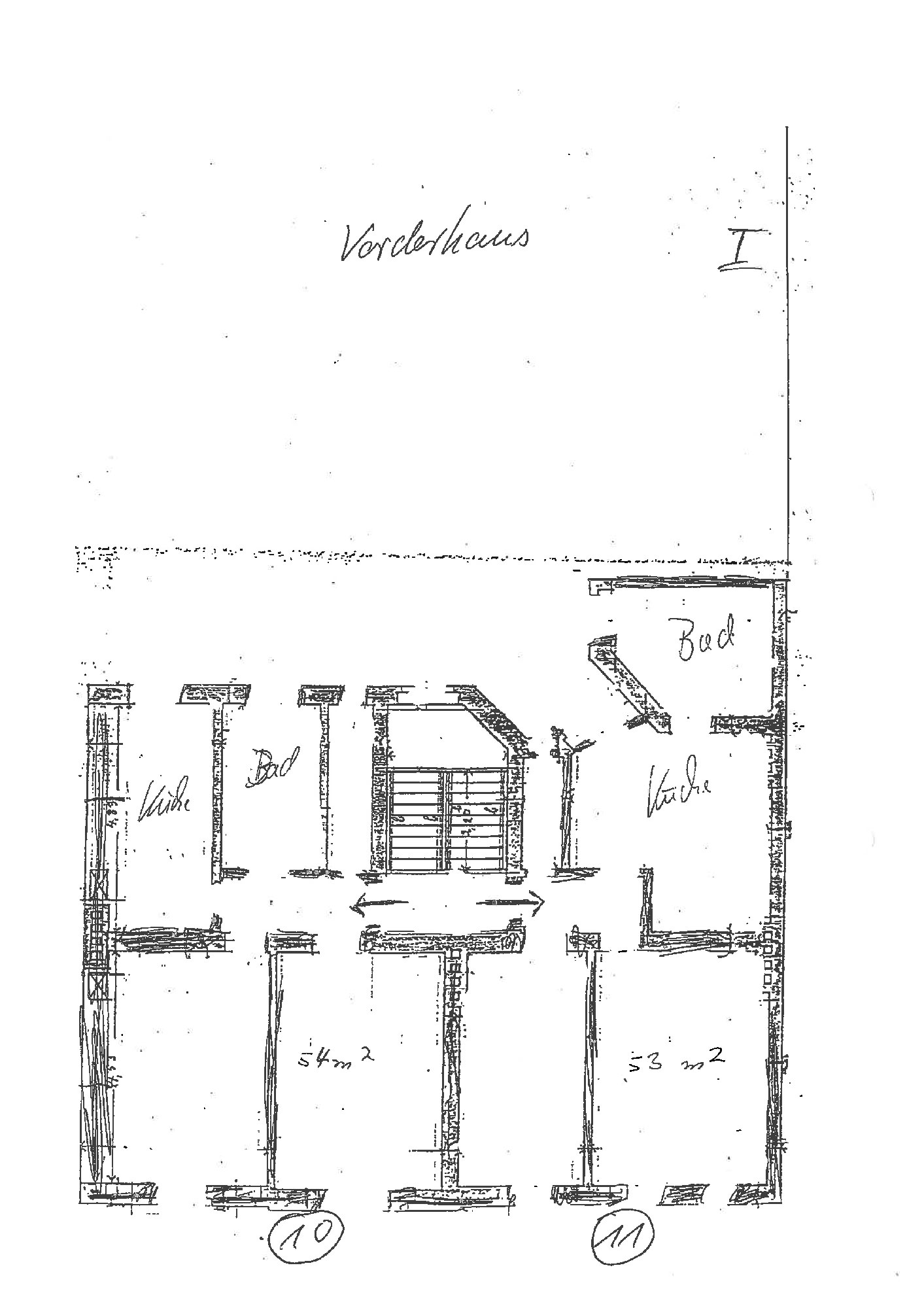 Grundrisse Vorderhaus 1.OG