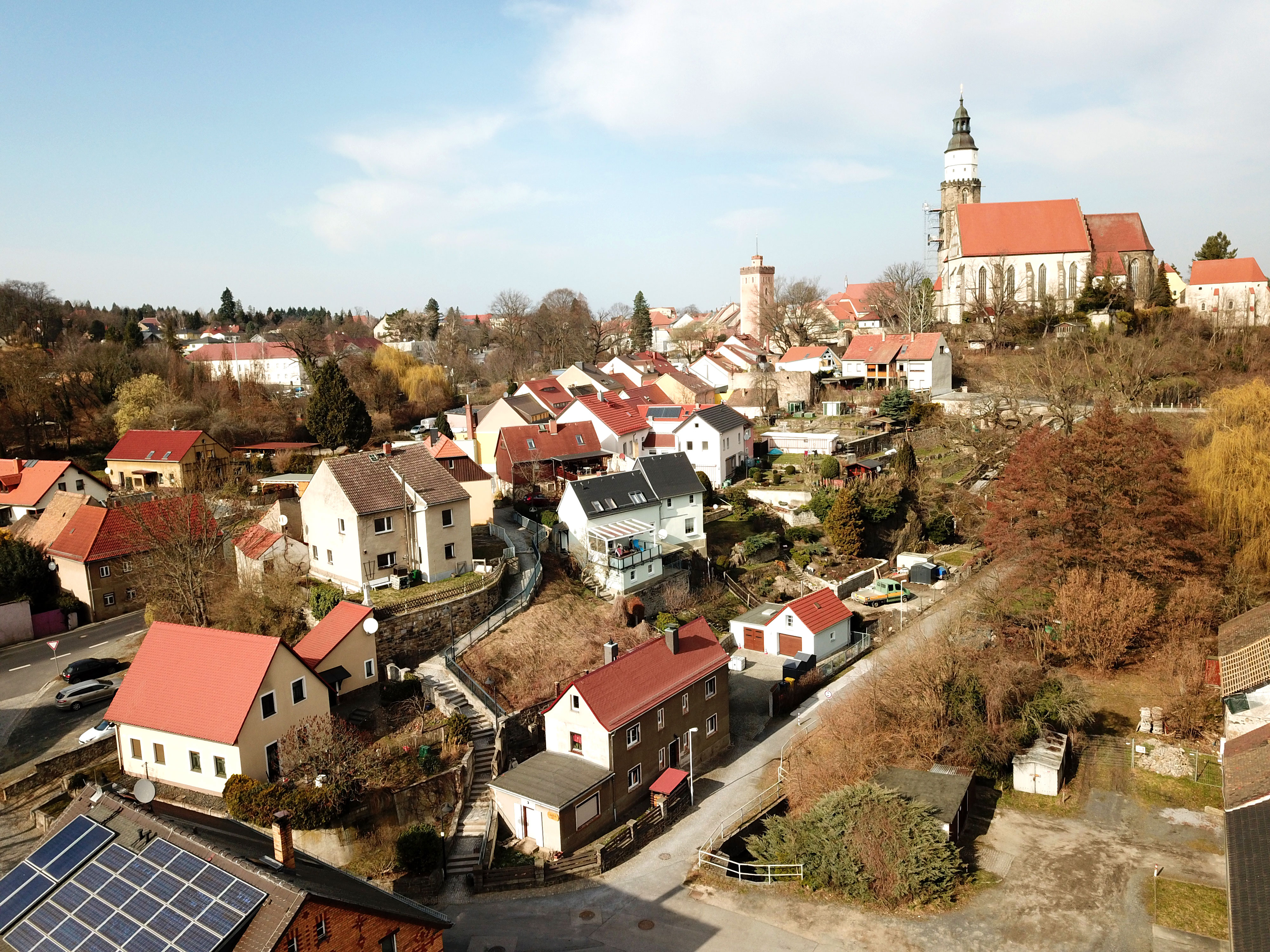 Blick auf die Altstadt von Kamenz