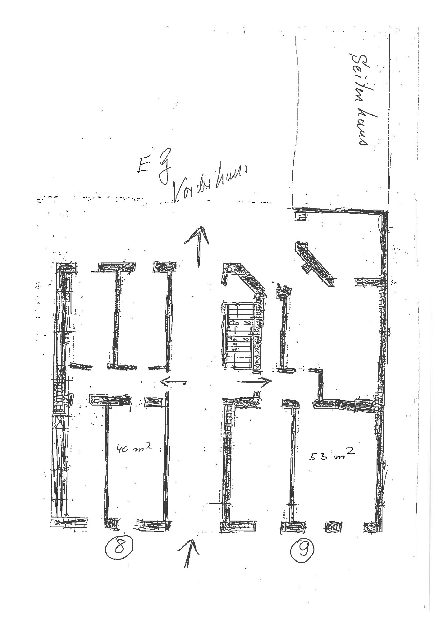 Grundrisse Vorderhaus EG