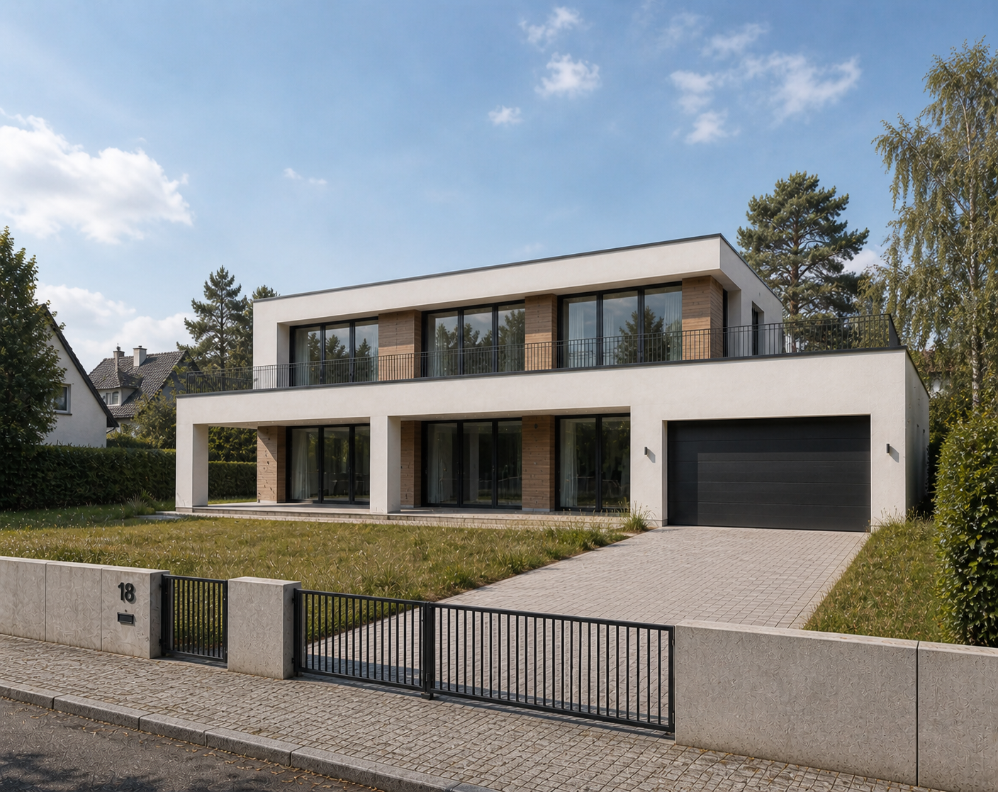 Exklusive Neubauvilla mit Wellness- und Fitnessbereich