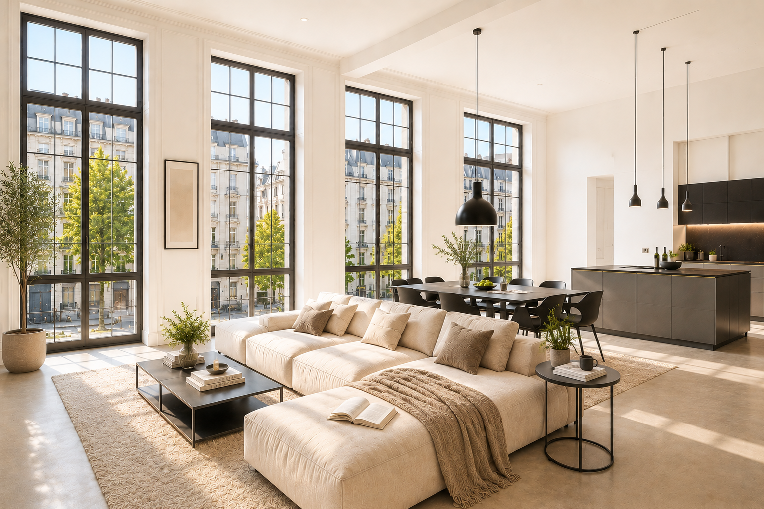 Exklusive Loft-Wohnung mit beeindruckenden Fensterfronten in Berlin-Mitte