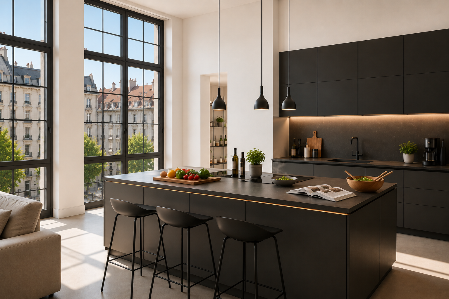 Exklusive Loft-Wohnung mit beeindruckenden Fensterfronten in Berlin-Mitte – Bild 2