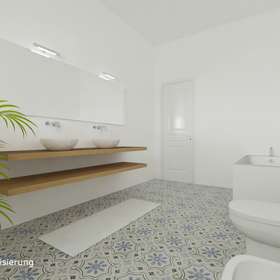 Einmaliges Anwesen, oberhalb des Atlantiks - unweit von Sesimbra! - Virtuelles Staging Badezimmer