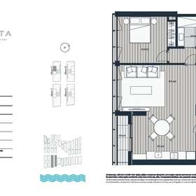 Neubau - Luxuriöses Wohnen in Lissabon - direkt am Tejo - Grundriss Lote 6 T1 Preis ab € 540.000,- 