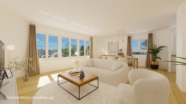Außenansicht: Über den Dächern von BB-Diezenhalde - lichtdurchflutete 5-Zimmer Galeriewohnung in Böblingen, 5 Zimmer, 137 m²