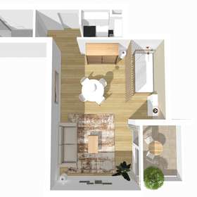 Wohnen in zentraler Wohnlage von Stuttgart-Sommerrain: 1-Zimmer-Appartement mit sonnigem Balkon! - Grundriss