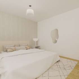 Ideal für Single oder Pendler: Helle Souterrain-Wohnung mit Gartennutzung in Böblingen-Dagersheim - Virtuelles Staging - Schlafzimmer 