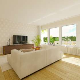 Charmantes Einfamilienhaus mit großem Garten und Ausbaupotenzial in Deizisau-Esslingen - Virtuelles Staging - Wohnbereich