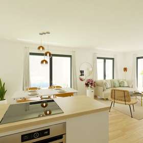 Lichtdurchflutete Drei-Zimmerwohnung mit Süd-Westbalkon - Wohnbereich