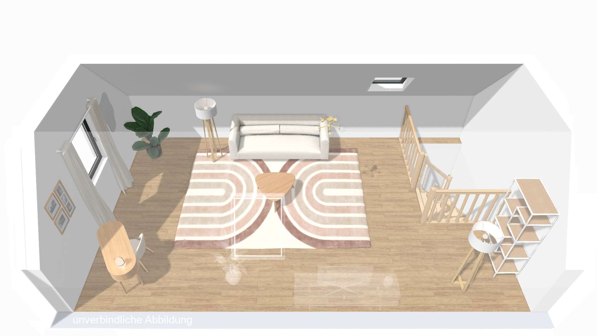 Grundriss 2: Wohnen auf zwei Ebenen: 3-Zimmerwohnung mit Studio und Süd-Ostbalkon in Hülben