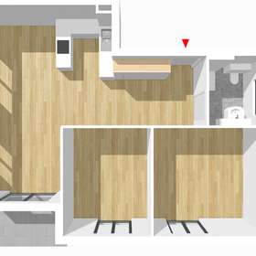 Helle Drei-Zimmerwohnung mit Terrasse - Grundriss