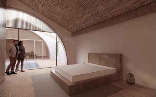 Hauptansicht: Sie suchen das Besondere? Serpa Altstadt: Grundstück mit projektiertem und genehmigten Bauvorhaben in Serpa