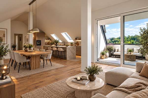 Außenansicht: Moderne und helle 4-Zimmerwohnung im Penthouse-Stil in Sindelfingen, 4 Zimmer, 123.61 m²