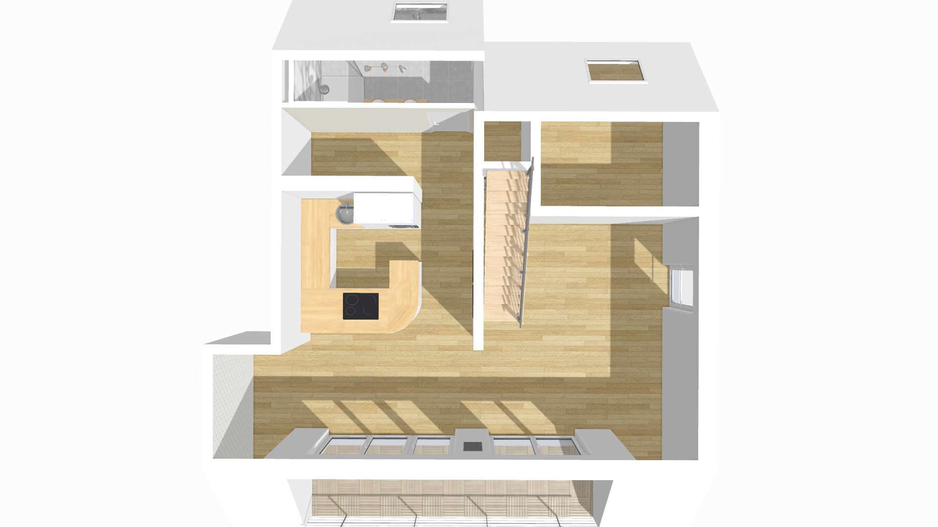 Grundriss 2: Wohnen auf zwei Ebenen: Komfortable und lichtdurflutete Maisonettewohnung in Renningen in Renningen