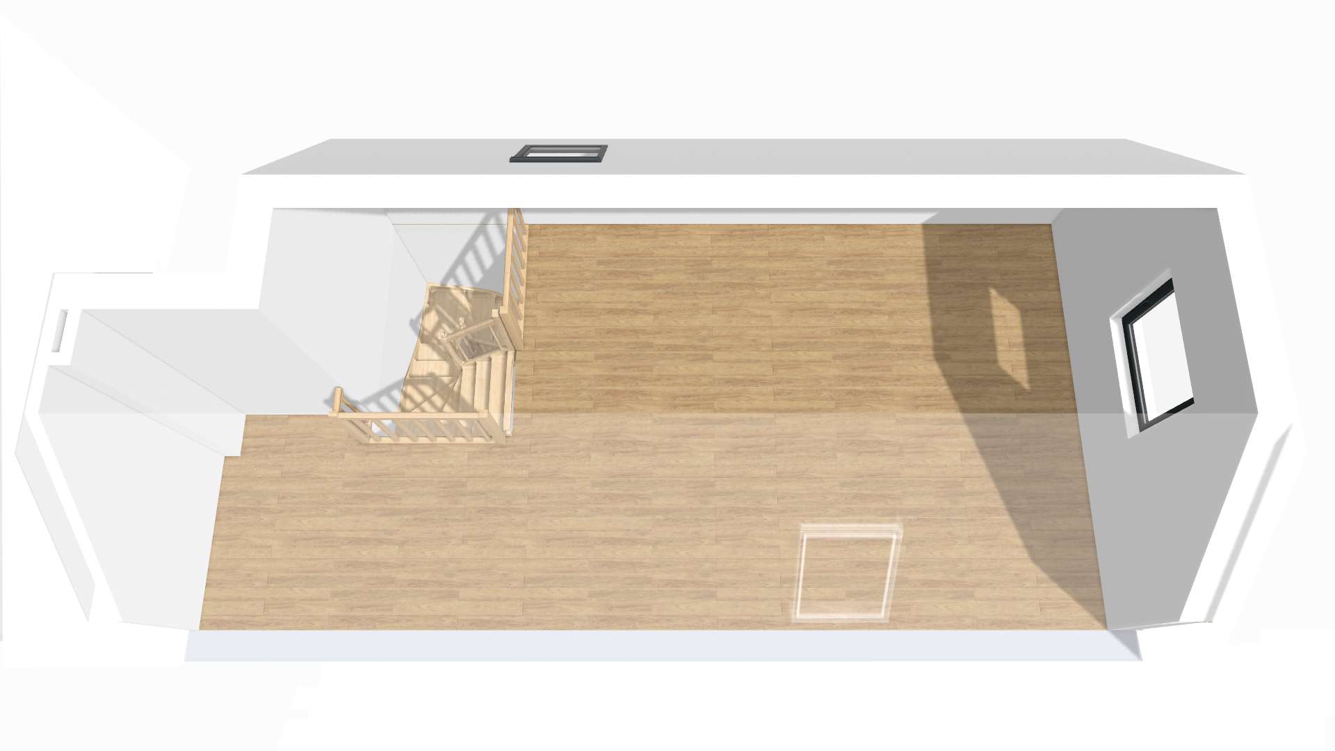 Grundriss 1: Wohnen auf zwei Ebenen: 3-Zimmerwohnung mit Studio und Süd-Westbalkon in Hülben