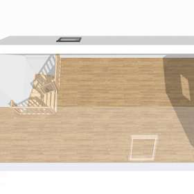 Wohnen auf zwei Ebenen: 3-Zimmerwohnung mit Studio und Süd-Westbalkon - Grundriss