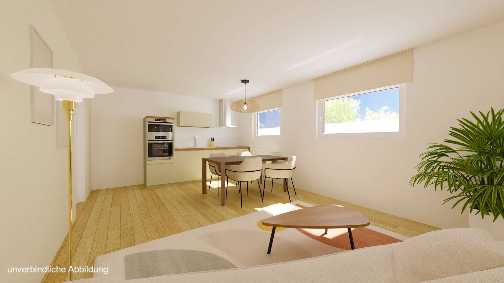 Hauptansicht: Ideal für Single oder Pendler: Helle Souterrain-Wohnung mit Gartennutzung in Böblingen-Dagersheim in Böblingen, 2 Zimmer, 50 m²