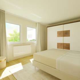 Charmantes Einfamilienhaus mit großem Garten und Ausbaupotenzial in Deizisau-Esslingen - Virtuelles Staging - Schlafzimmer 