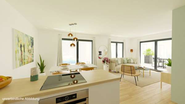 Außenansicht: Ihre Gartenwohnung - 3 Zimmer ETW mit Terrasse in Hülben, 3 Zimmer, 80.7 m²