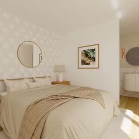 3-Zimmer-Wohnung · Renningen · 88 m² · 550.625 € kaufen - Schlafzimmer DG (virtuelles Staging)