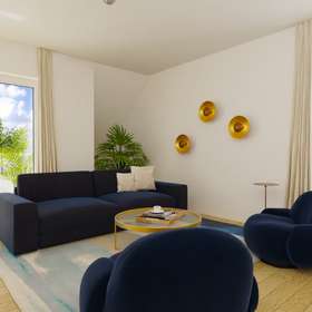 Wohnen auf zwei Ebenen: Komfortable und lichtdurflutete Maisonettewohnung in Renningen - Wohnzimmer 2