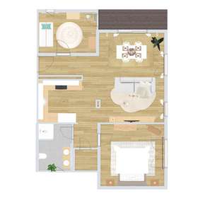 3-Zimmer-Wohnung · Renningen · 88 m² · 550.625 € kaufen - Grundriss Terrassenwohnung