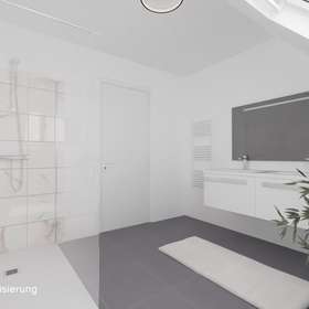 Moderne und helle 4-Zimmerwohnung im Penthouse-Stil - Badezimmer