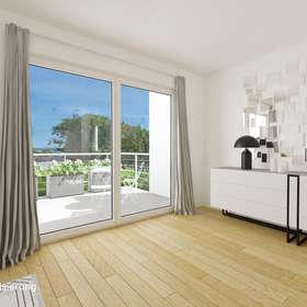 Moderne 3-Zimmer-Wohnung, ideal für zwei oder eine Familie - Blick ins Freie