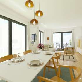 Lichtdurchflutete Drei-Zimmerwohnung mit Süd-Ostbalkon - Wohn-Essbereich