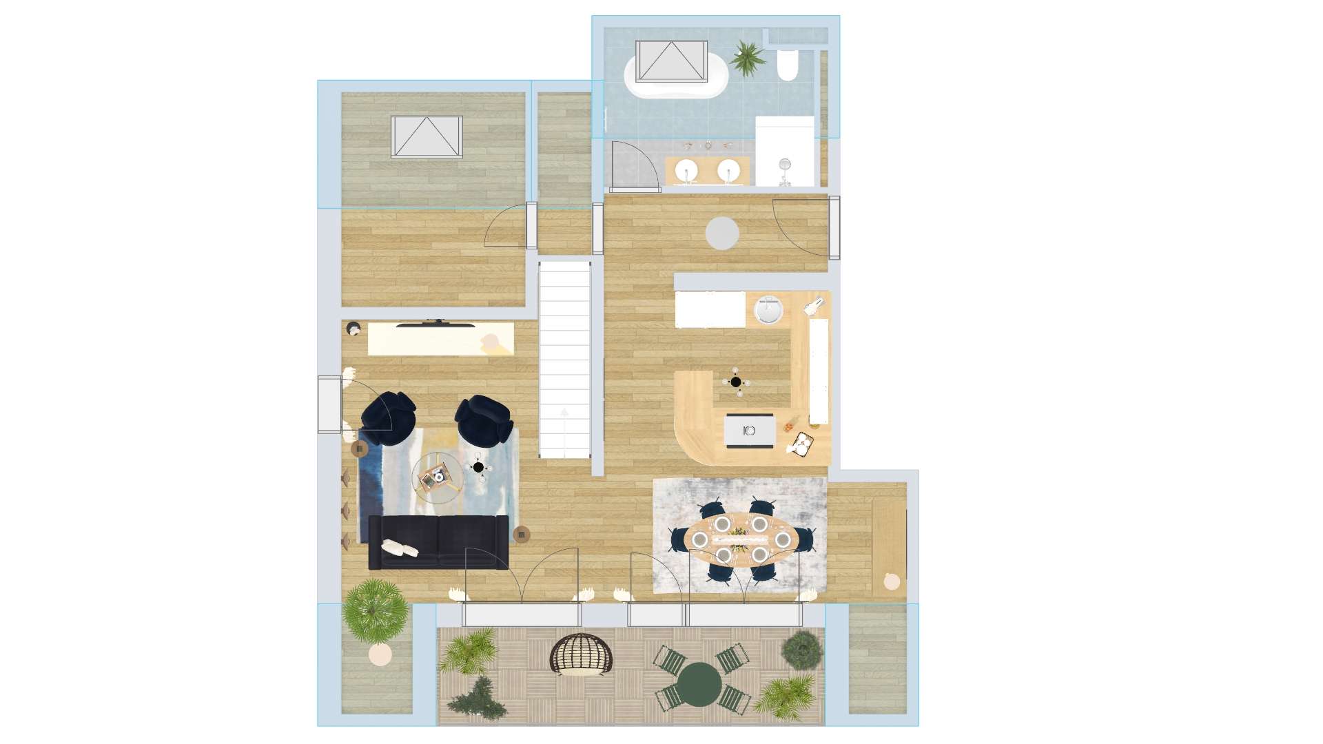 Grundriss 6: 3-Zimmer-Wohnung · Renningen · 88 m² · 550.625 € kaufen in Renningen