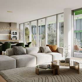 Neubau - Luxuriöses Wohnen in Lissabon - direkt am Tejo - Wohnzimmer 