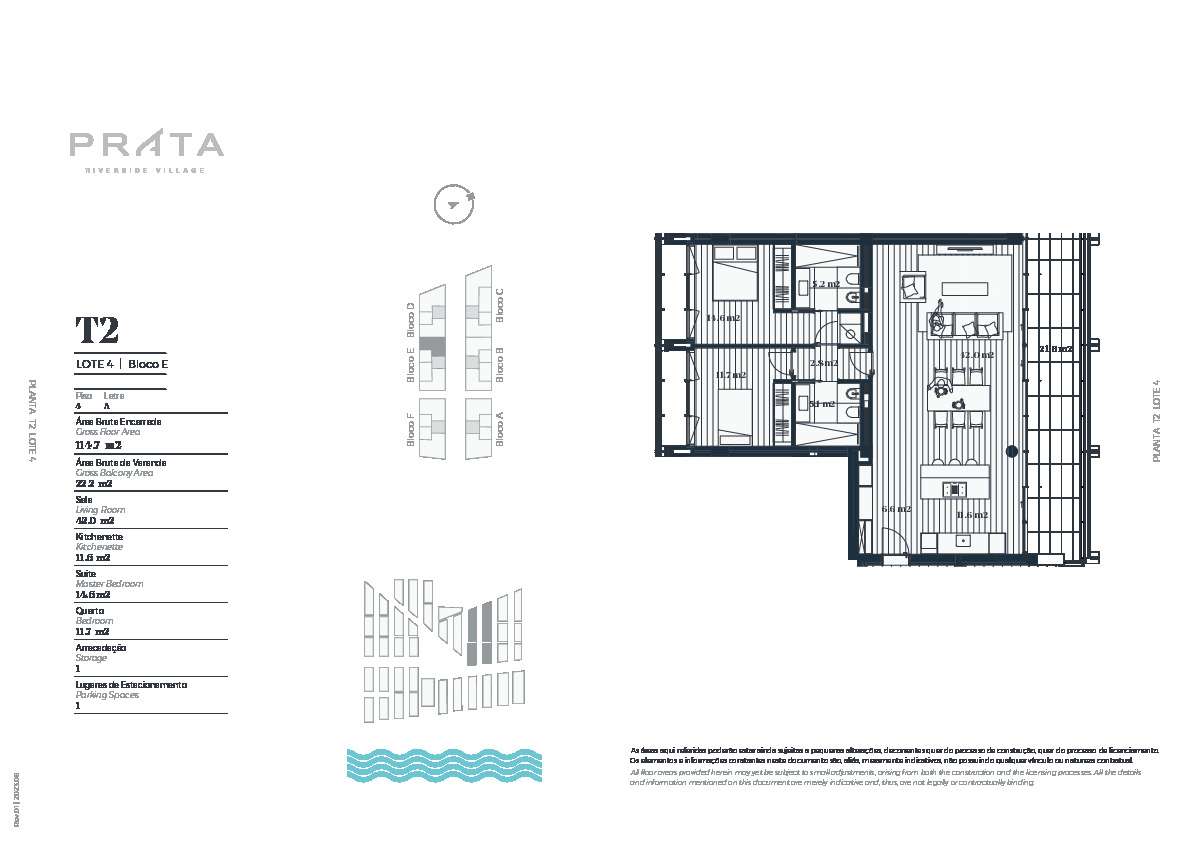 Grundriss: Neubau - Luxuriöses Wohnen in Lissabon am Tejo - Prata Riverside Village in Lissabon