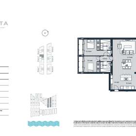 Neubau - Luxuriöses Wohnen in Lissabon am Tejo - Prata Riverside Village - Grundriss T2 Block4 E4A
