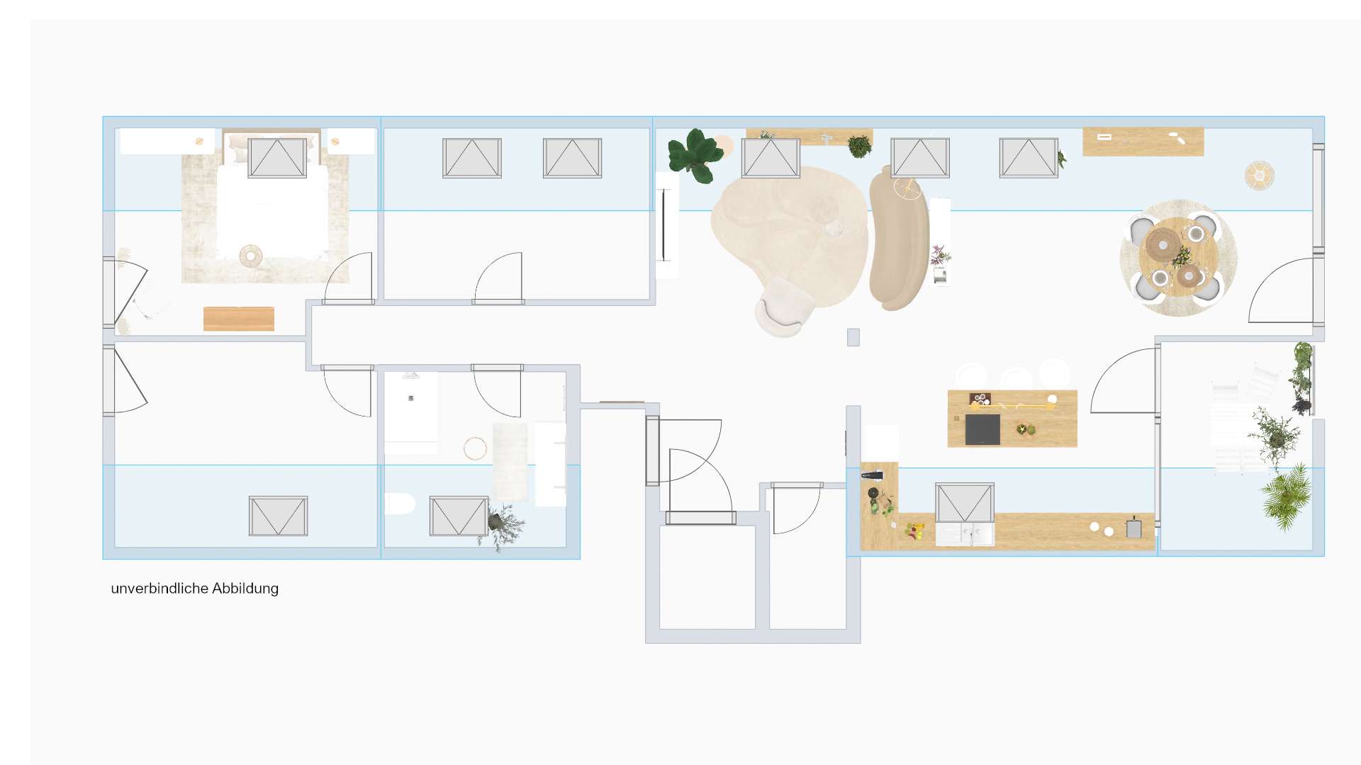 Grundriss 2: Moderne und helle 4-Zimmerwohnung im Penthouse-Stil in Sindelfingen