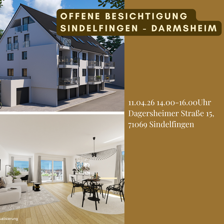 Außenansicht: Moderne und helle 4-Zimmerwohnung im Penthouse-Stil in Sindelfingen, 4 Zimmer, 123.61 m²