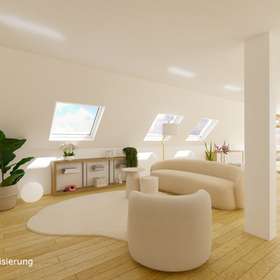 Moderne und helle 4-Zimmerwohnung im Penthouse-Stil - Wohnzimmer 