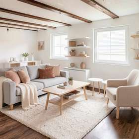 6-Zimmer-Wohnung · Gechingen · 161 m² · 1.690 € Miete mieten - Wohnzimmer (Virtuelles Staging)