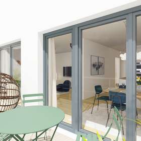 Lichtdurchflutete Drei-Zimmerwohnung mit Süd-Loggia - WG5 Balkon