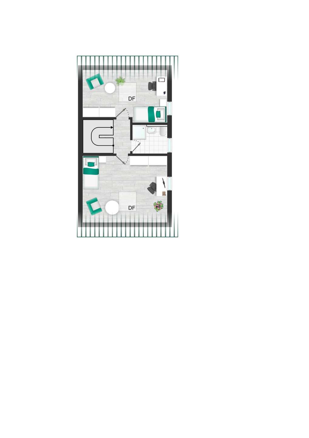 Grundriss 3: 5-Zimmer-Wohnung · Sindelfingen · 128 m² · 2.200 € Miete mieten in Sindelfingen