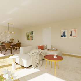 Charmantes Einfamilienhaus mit großem Garten und Ausbaupotenzial in Deizisau-Esslingen - Virtuelles Staging - Wohn-Esszimmer 