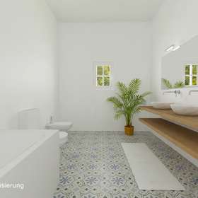 Einmaliges Anwesen, oberhalb des Atlantiks - unweit von Sesimbra! - Virtuelles Staging Badezimmer