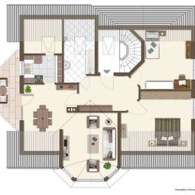 Die ideale Wohnung für das Paar: Lichtdurchflutete 3,5 Zimmerwohnung in ruhiger Lage von Darmsheim - Grundriss 