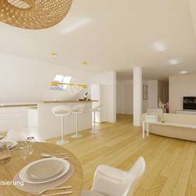 Moderne und helle 4-Zimmerwohnung im Penthouse-Stil - Essbereich 