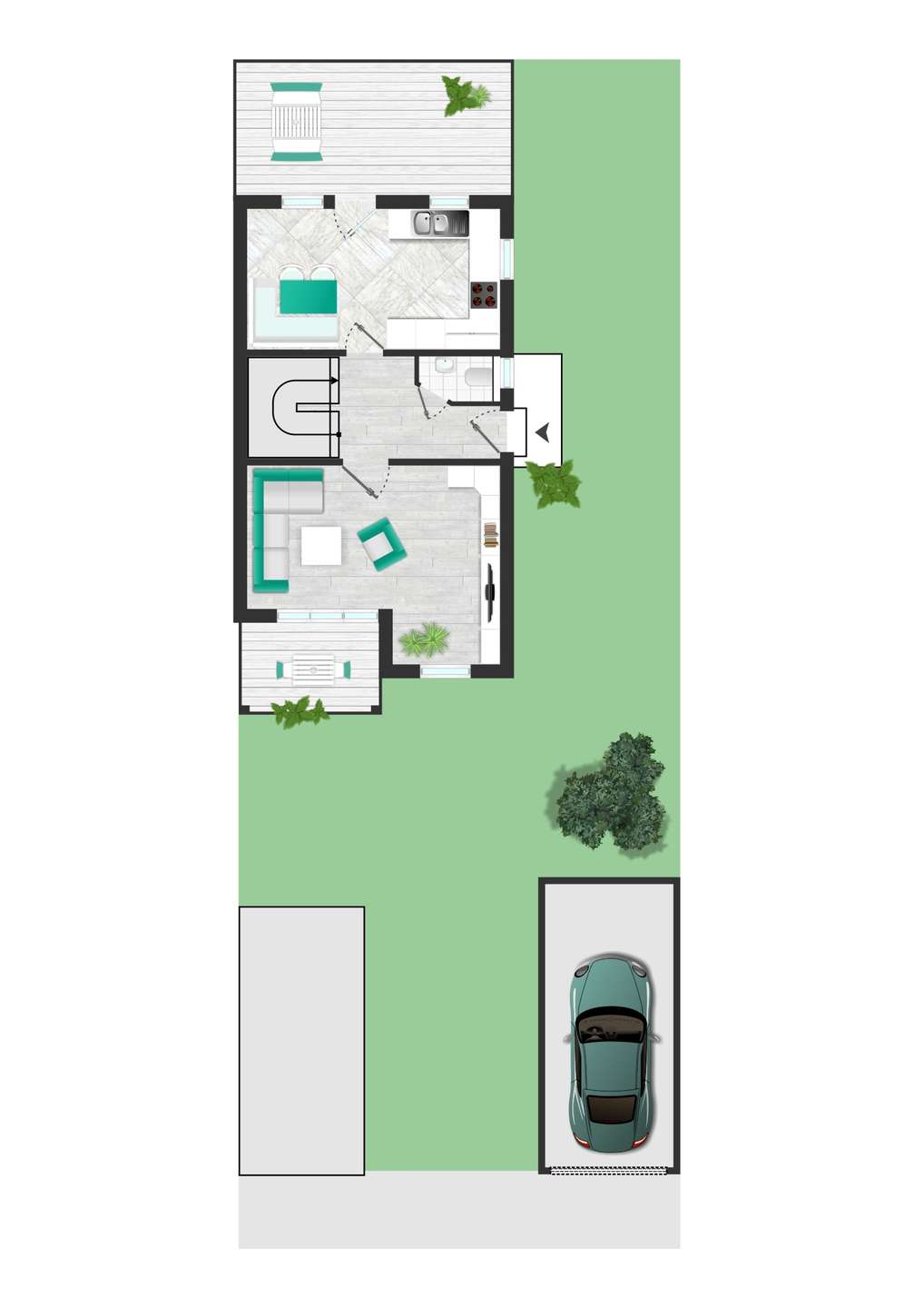 Grundriss 1: 5-Zimmer-Wohnung · Sindelfingen · 128 m² · 2.200 € Miete mieten in Sindelfingen