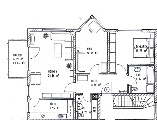 Schmucke 3-Zimmer-Balkonwohnung in beliebter Wohnlage - Foto 1