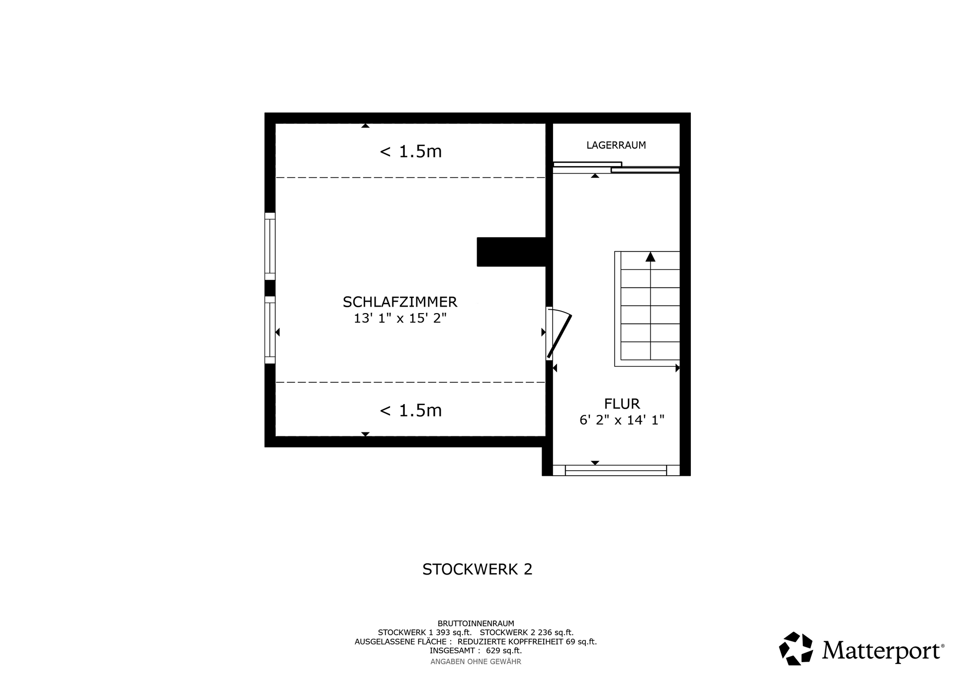 Grundriss Dachgeschoss Doppelhaushälfte