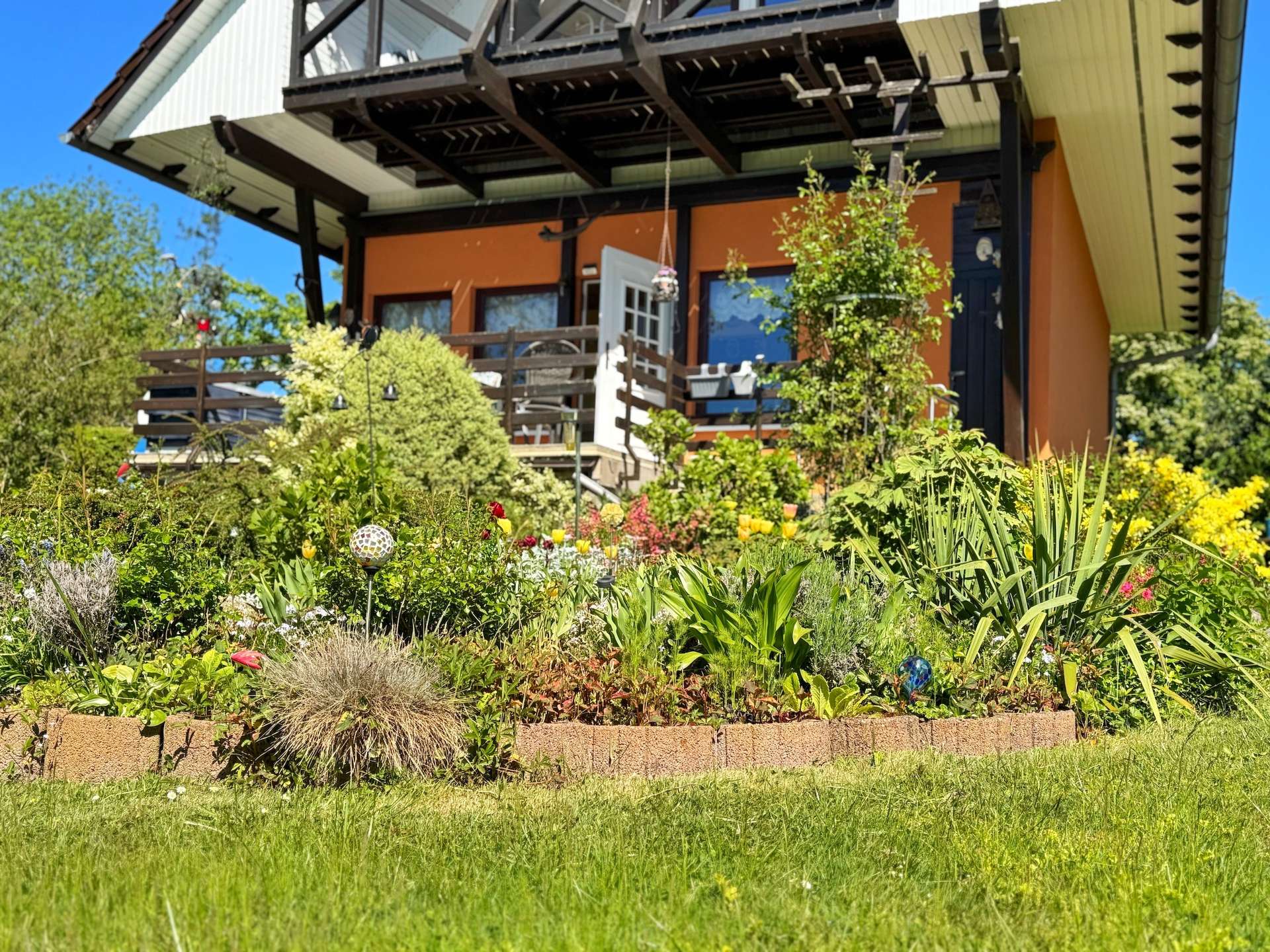 Blick vom Garten Terrasse