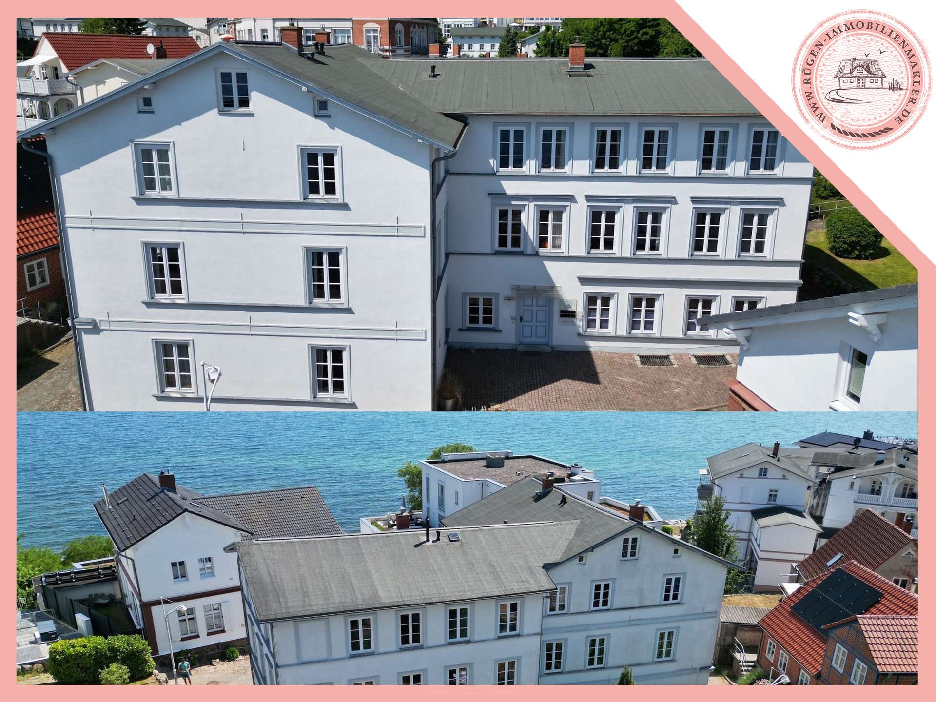Stilvolles Appartementhaus mit 11 Ferienwohnungen an der Uferpromenade der Altstadt von Sassnitz