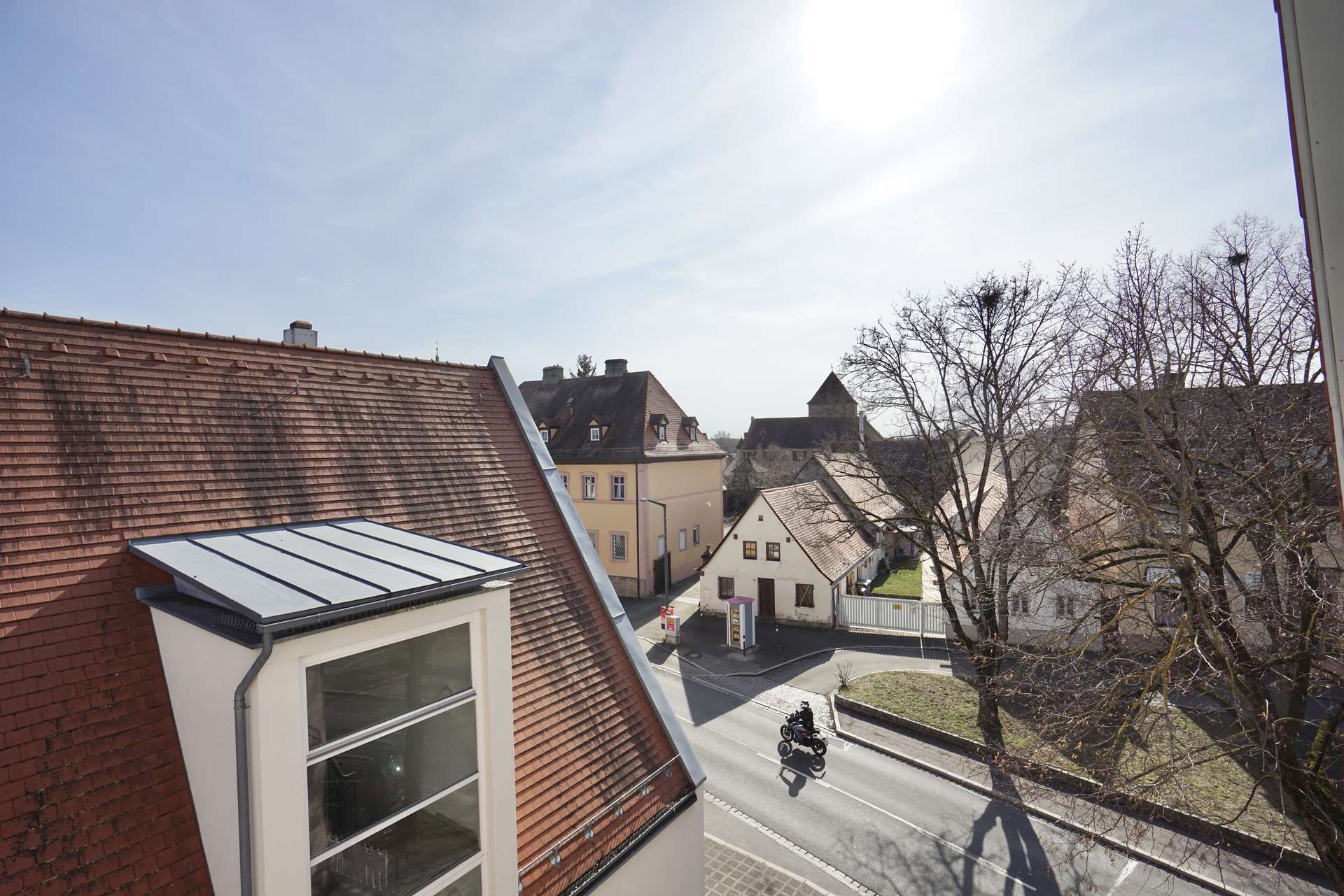Ausblick mit Sonne