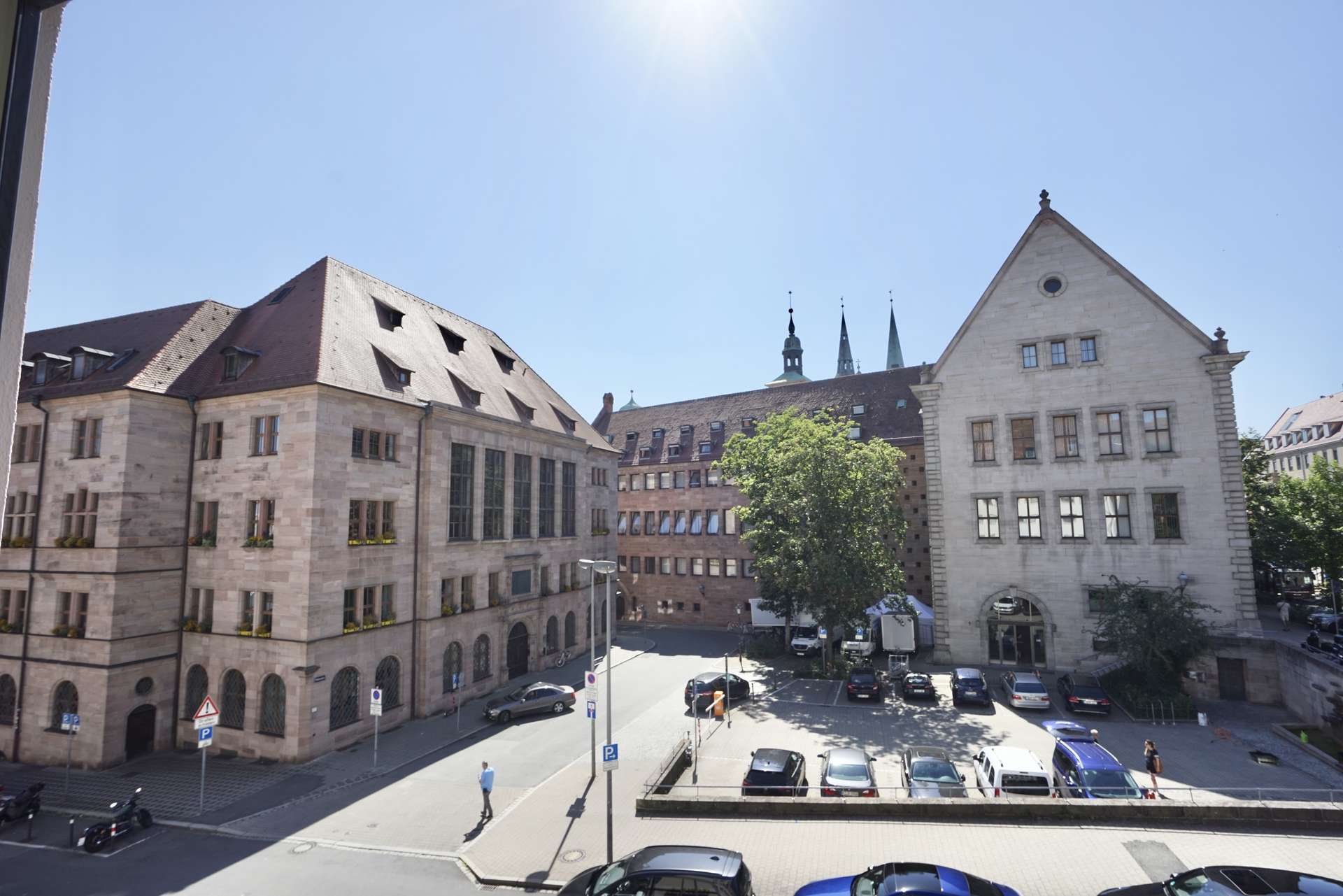 mitten in der Stadt von Nürnberg